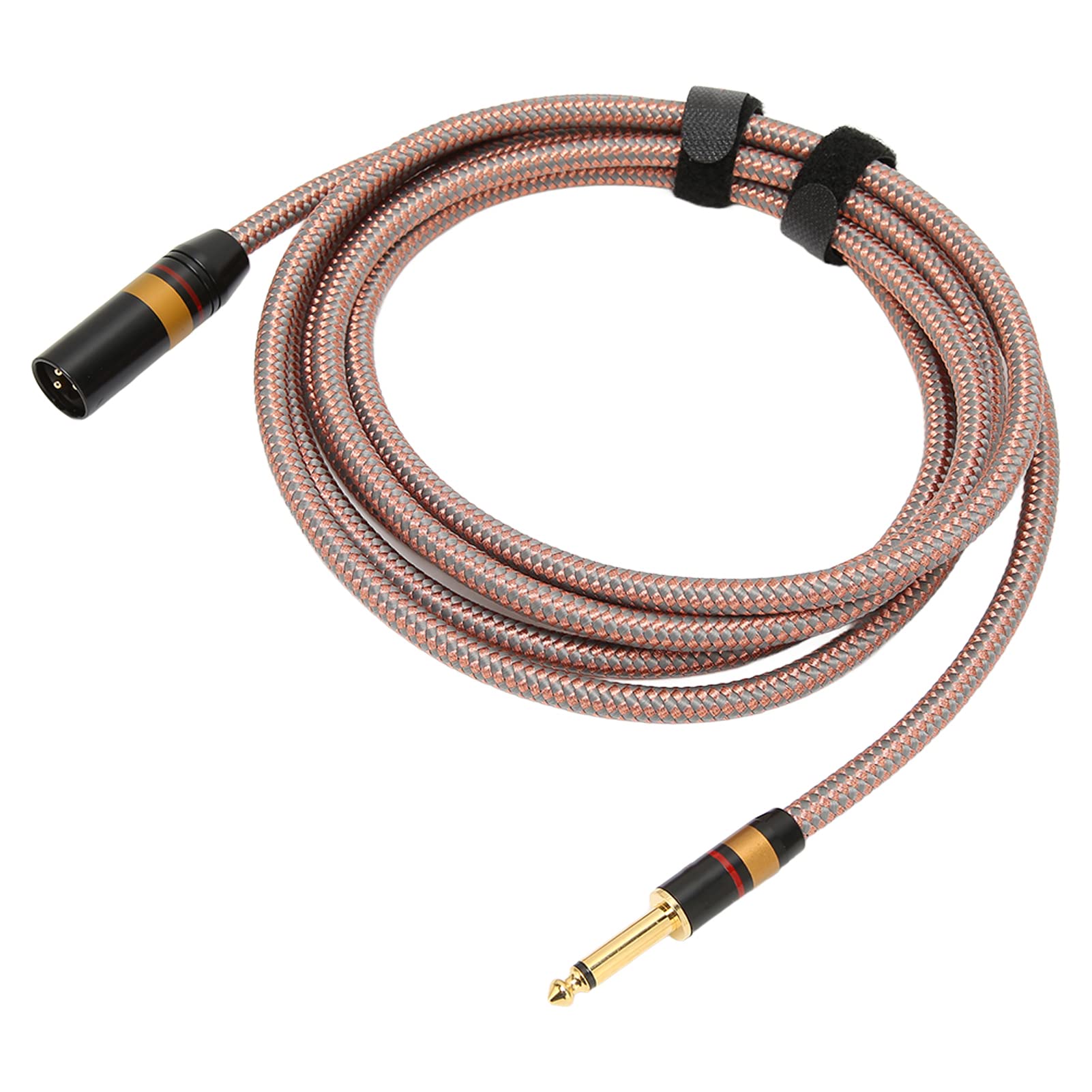 XLR-Audiokabel, Weit Verbreiteter Vergoldeter Stecker, 6,35-mm-Stecker auf XLR-Audiokabel, Klarer Klang für Konferenzräume für PA-Systeme