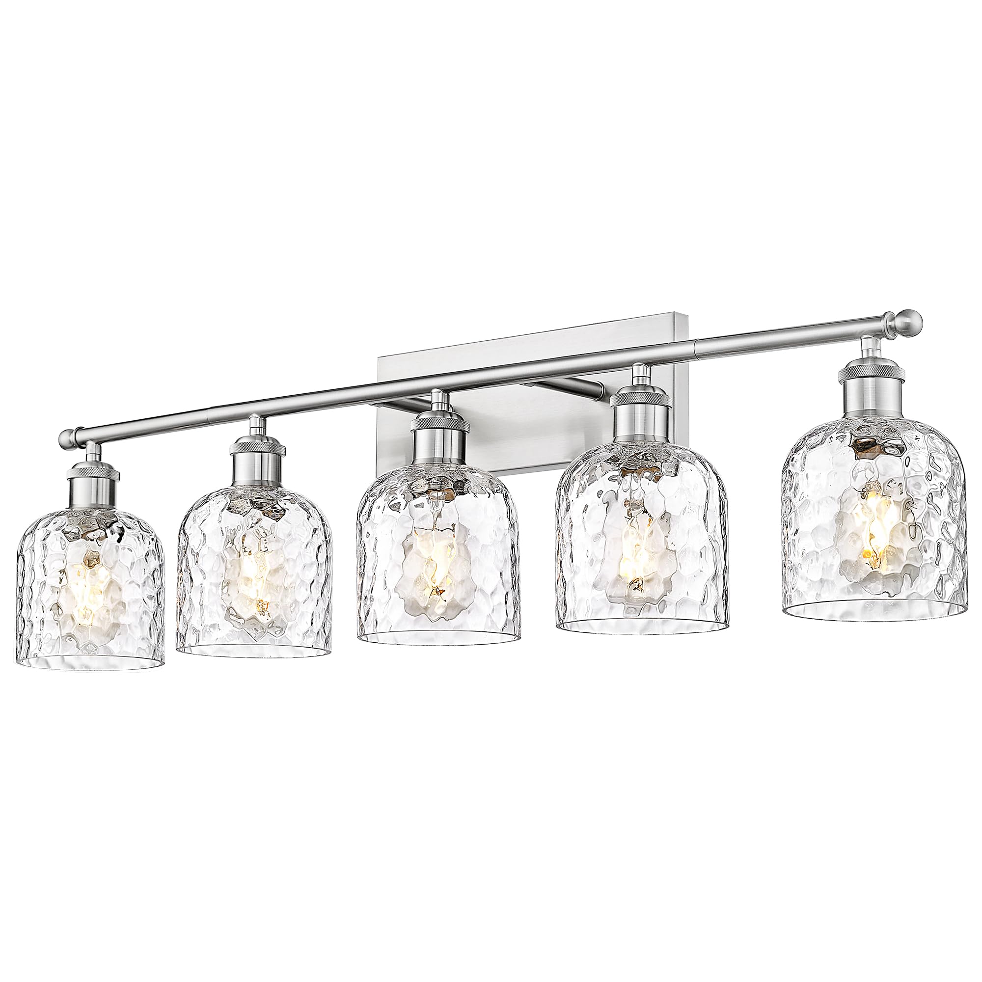 zeyu Modern Brushed Nickel Bathroom Lights Fixture, 35 Inch