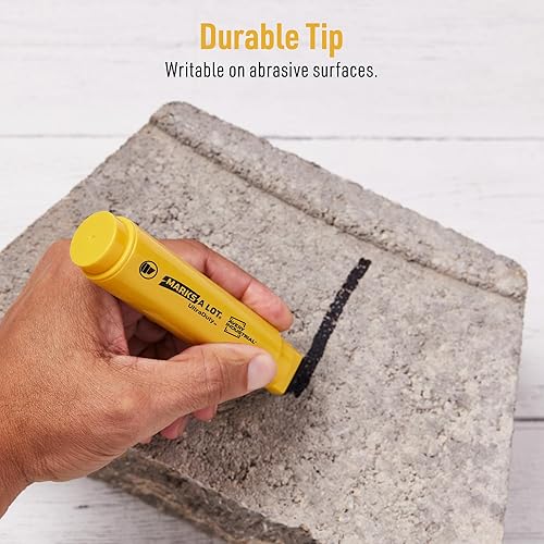 Miniatura 4 de AVERY Marks A Lot UltraDuty Marcadores permanentes, punta de cincel de 0.709 in de ancho, resistentes al agua, 1 marcador industrial negro (29865)