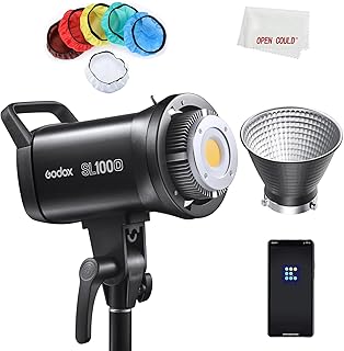 Godox SL100D 100W 5600K 100W White Version LCD Panel LED Video Light Continuous Output Bowens Mount Studio Light (Godox SL100D)