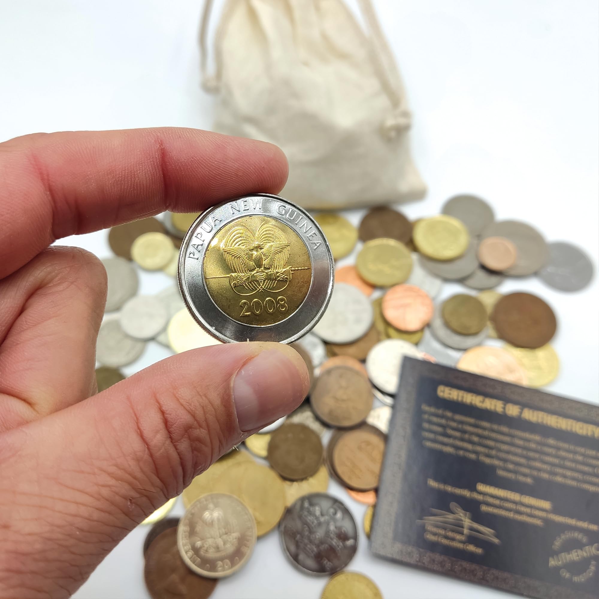 IMPACTO COLECCIONABLES | Kolekcja autentycznych monet świata (funty) – przedmioty kolekcjonerskie z 3 wieków i 5 kontynentów – przetestowane przez ekspertów