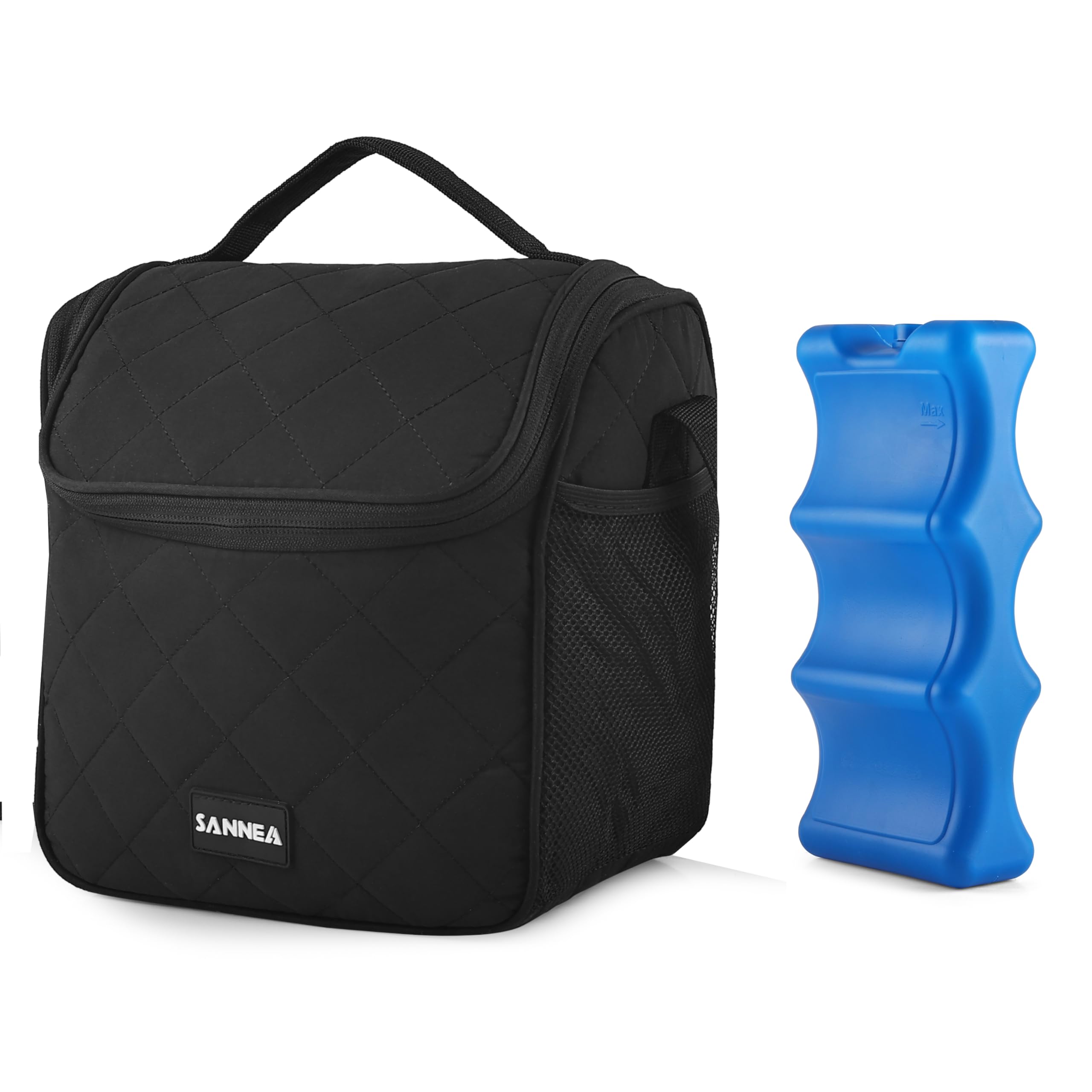 Breastmilk Cooler Bag with Ice Pack, Fits 6 Baby Bottles Up to 250g, Insulated Baby Bottle Bag, Breast Milk Cooler on The Go with Strap, Bottle Storage Bag for Nursing Mom Daycare-image-10