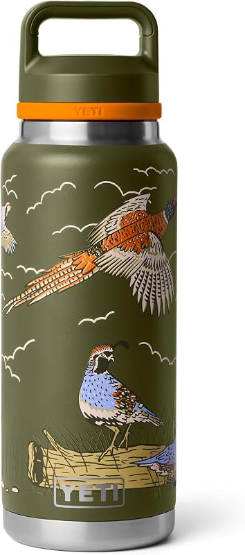 Botella YETI Rambler de 36 oz, aislada al vacío, a prueba de fugas, de acero inoxidable con tapa para chupete
