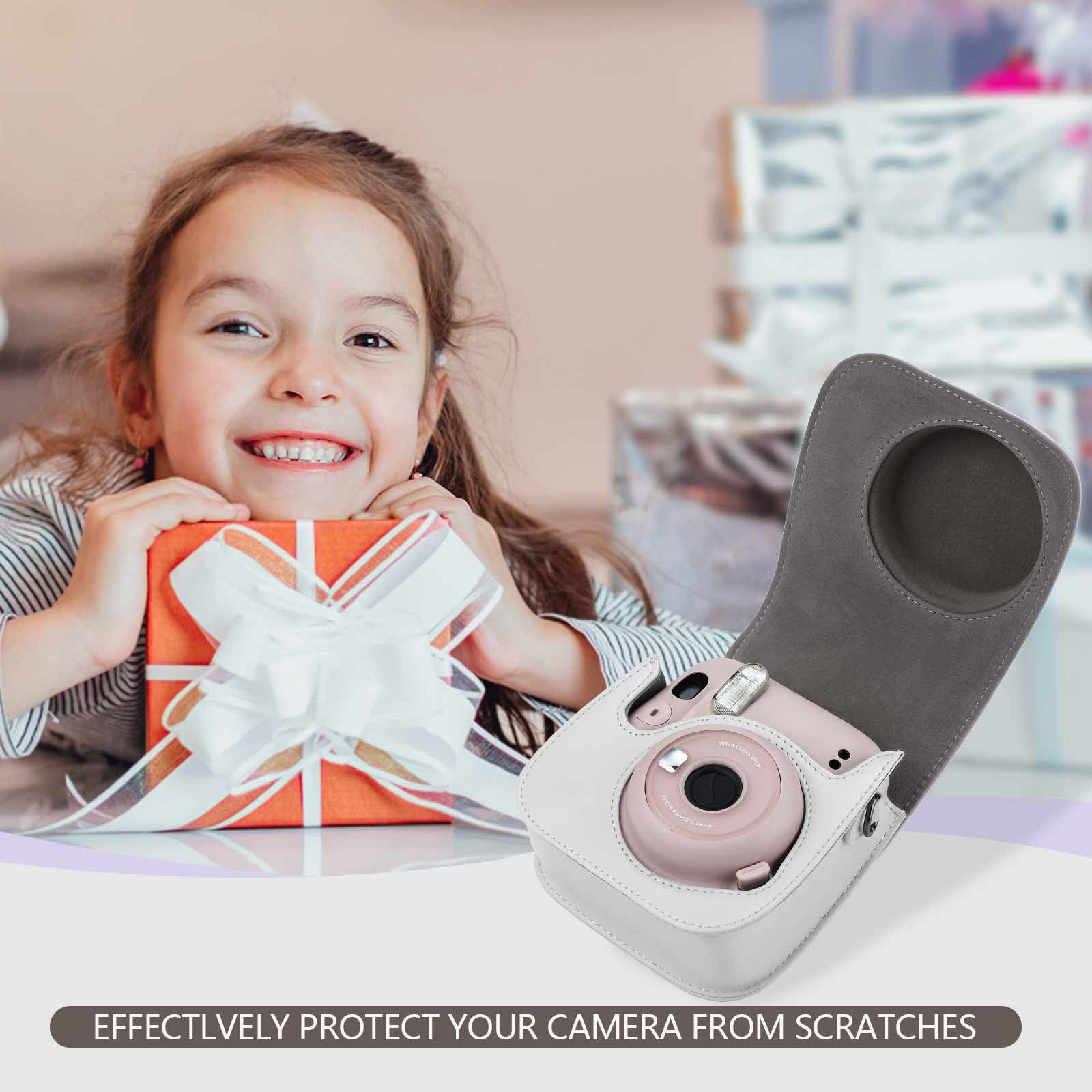 Fotocamera istantanea, accessorio per fotocamera, compatibile con Instax Mini 12/11/9, fotocamera istantanea, include custodia per fotocamera, album, adesivo per cornice, foto e visualizza
