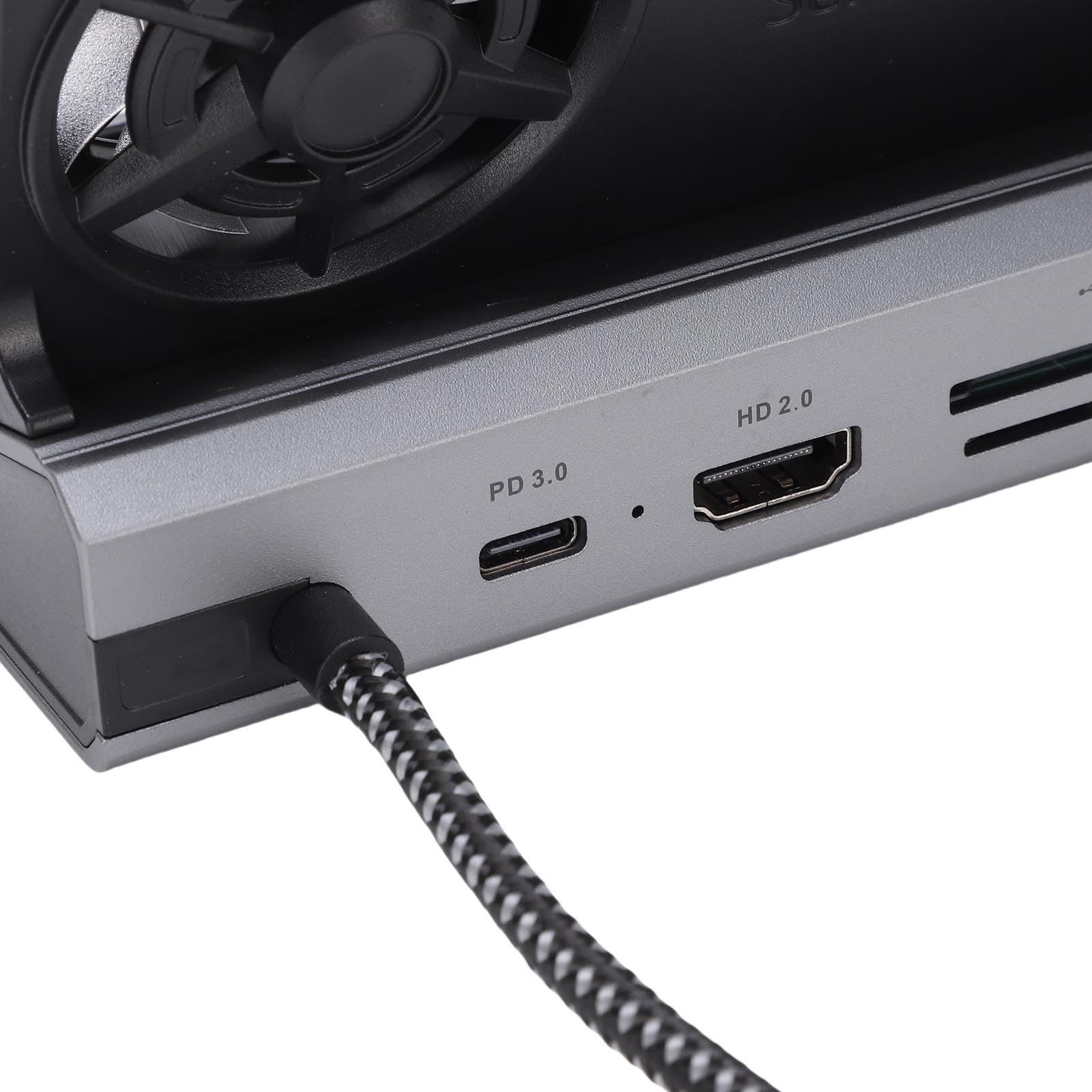 Zunate Estación de Acoplamiento para Consola de Juegos, Ventilador de Refrigeración Doble Profesional 4K, Base de Carga PD para 2 OLED, Legion Go S 10 en 1