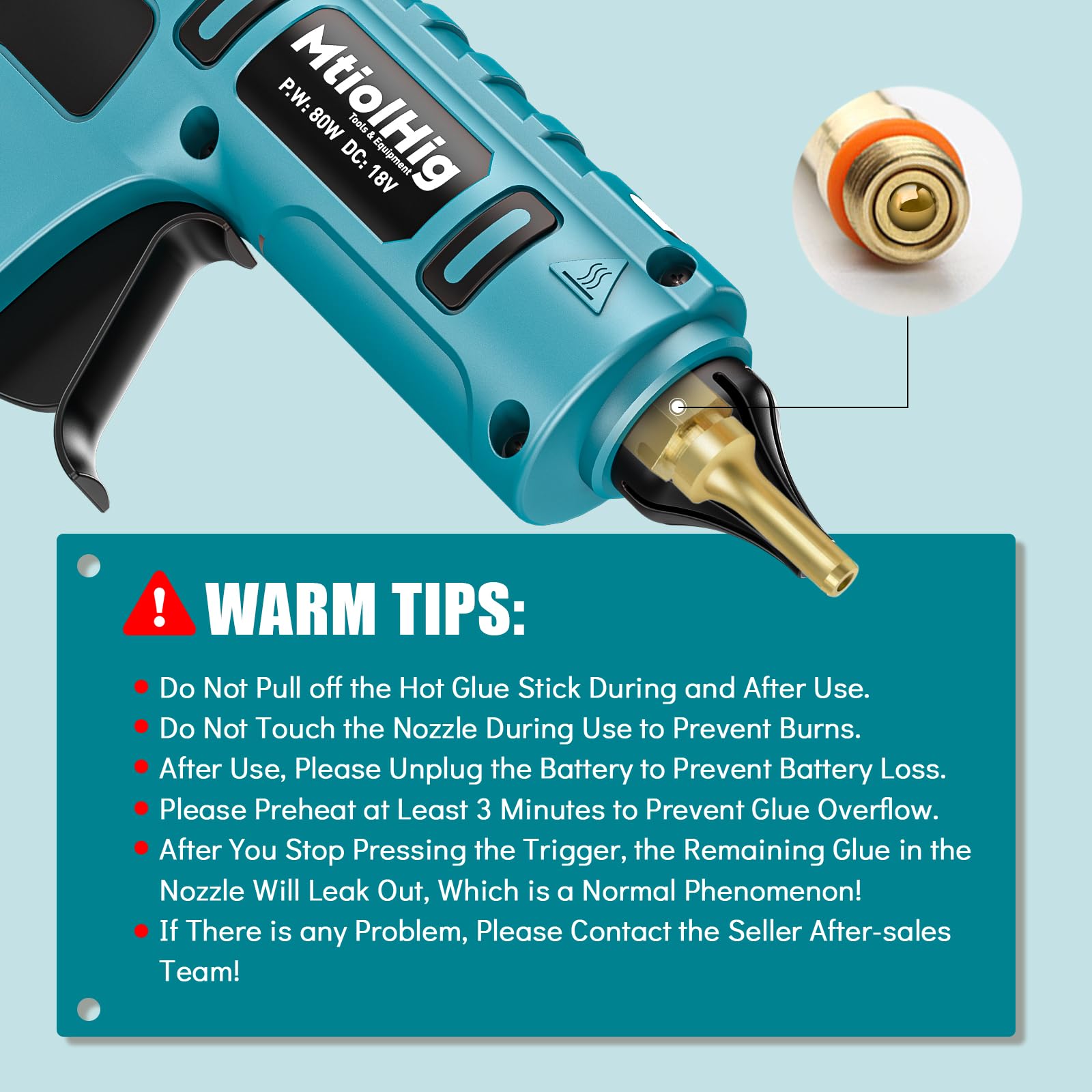 Pistola per colla a caldo senza fili per batteria Makita da 18 V, portatile, senza fili, resistente, kit completo con 20 stick di colla a caldo da 1,1 cm, per arti e mestieri, riparazioni domestiche