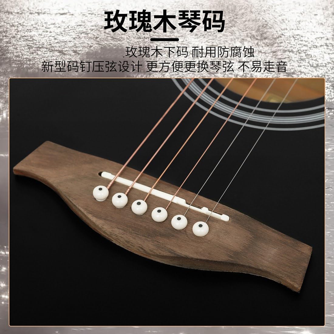 Gitara akustyczna, gitara 104 cm, gitara ludowa, gitara dla dorosłych, dla początkujących, zaokrąglona, ludowa gitara akustyczna, instrument oskubany, instrument gitarowy, gitara akustyczna, gitara