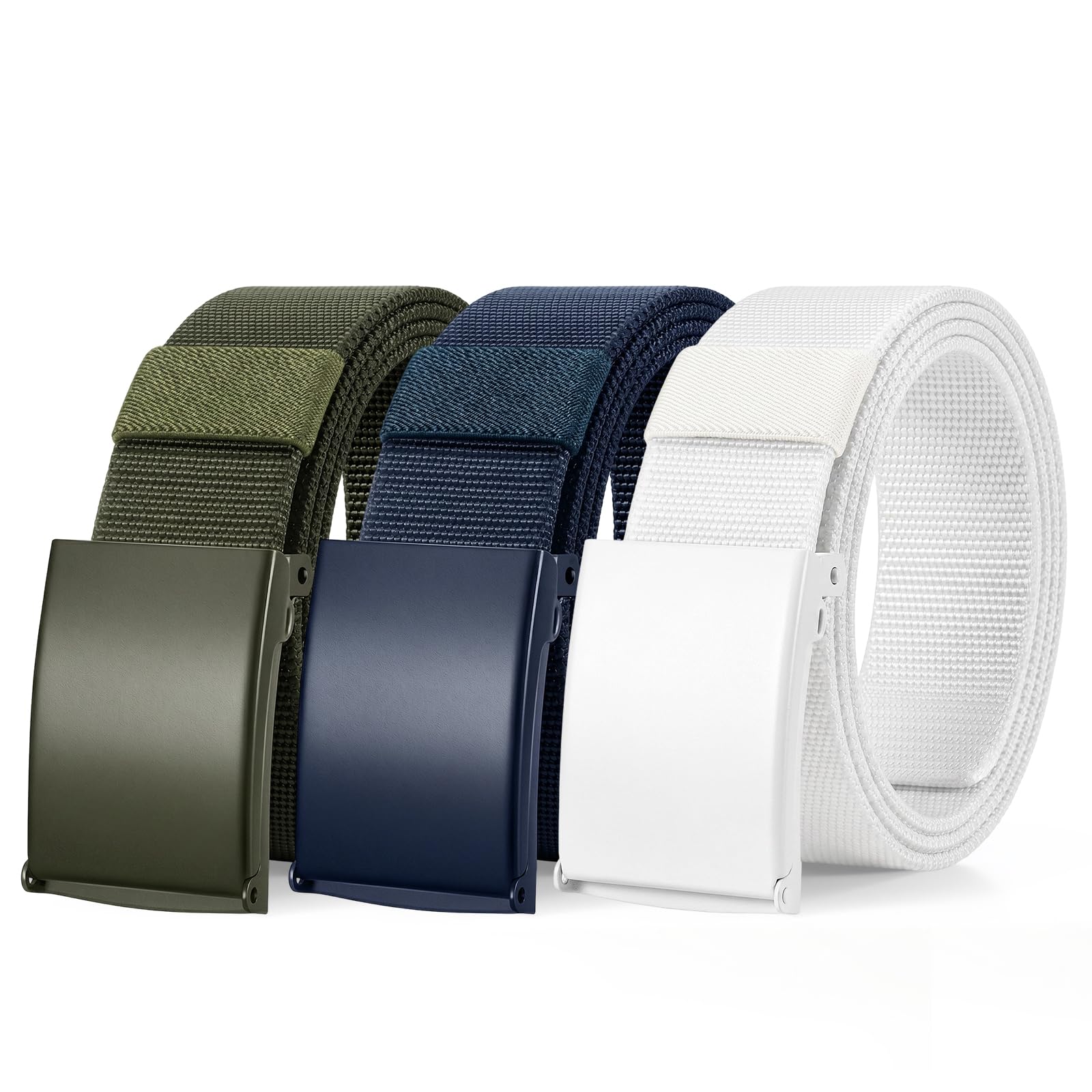 Odifni Mens Stretch Tactical Belt--3 Pcs