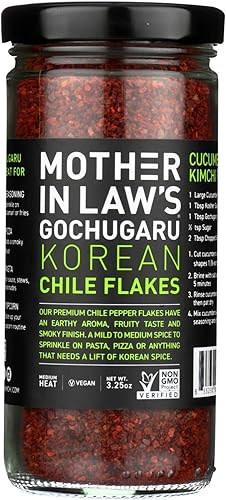 Mother-In-Laws Kimchi Copos de chile y pimienta 325 onzas
