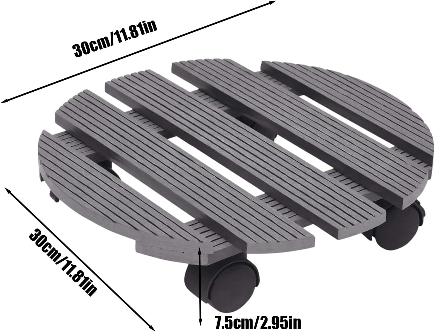 Heavy-Duty Plant Roller - Indoor Outdoor Tray Stand, Metal Flower Pot Organizer, Patio Porch Terrace Gear Balance, Yard Functional Tool, Garden Accessories for Home Decoration