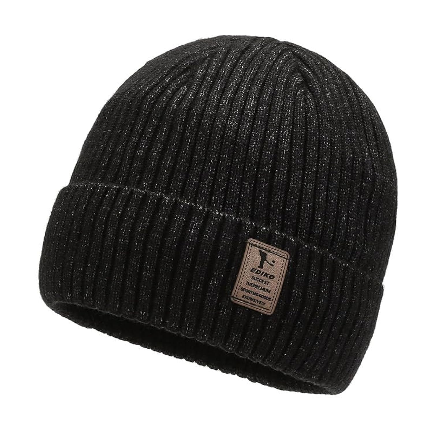 Bonnet D'hiver Unisexe En Tricot Avec Doublure Polaire - Taille Unique élastique, Pour Sport Et Ville