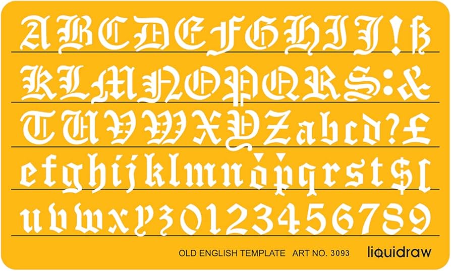 kj5651016です　wtaps 20AW STENCIL SIZE 4 4 Inch (45 Pieces) Letter Stencil Set – Reusable Alphabet