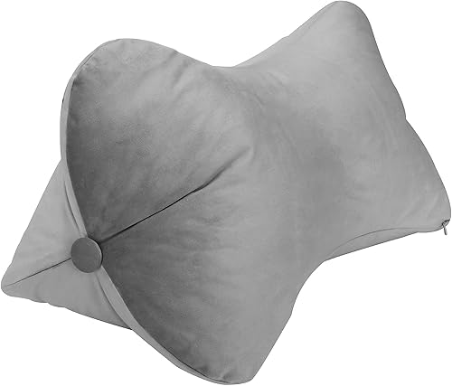 Rucener Almohada multifuncional de apoyo para huesos de perro, soporte para piernas, lumbares y espalda con diseño en forma de hueso, estilo único y