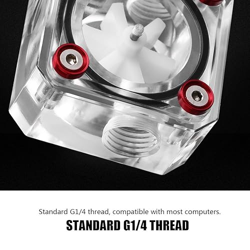 Miniatura 2 de G14 Indicador de enfriamiento Roscado Computadora Sistema de refrigeración por agua Indicador de medidor de acrílico Reemplazo