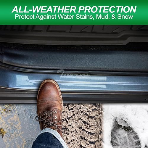 Miniatura 7 de Alfombrillas de goma TPE moldeadas 3D negras para todo tipo de clima, 3 piezas compatibles con Ford Explorer 20-23