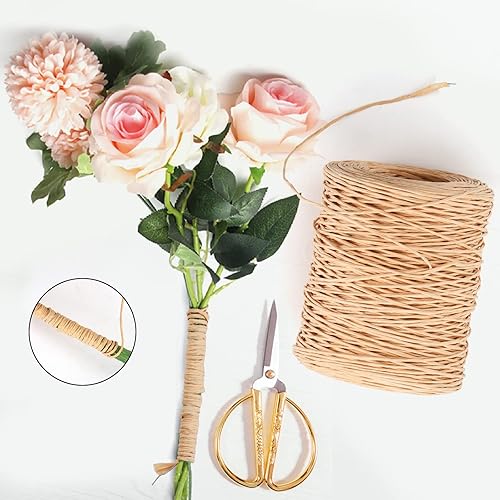 Miniatura 6 de ZEAYEA 3 Rolls Floral Wire, 1968 Feet Bind Twine for Flower Bouquet, Wreath Making, Craft Floral Arrangements and Garland