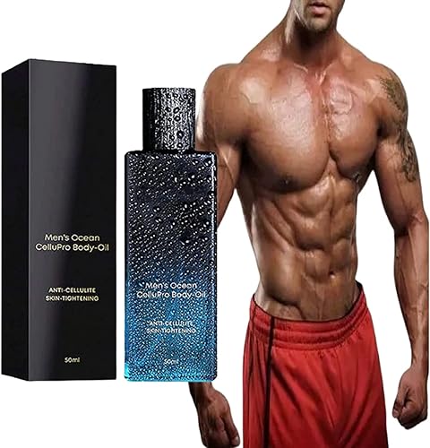 Aceite corporal oceánico para hombre, aceite orgánico de masaje anticelulítico con colágeno, perfume de aceite corporal oceánico para hombres,