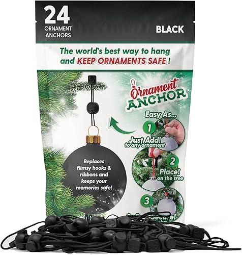 ORNAMENT ANCHOR Ganchos para Adornos para Colgar Decoraciones Navideñas - Ganchos Colgantes Antideslizantes para Navidad - Ganchos Colgantes de