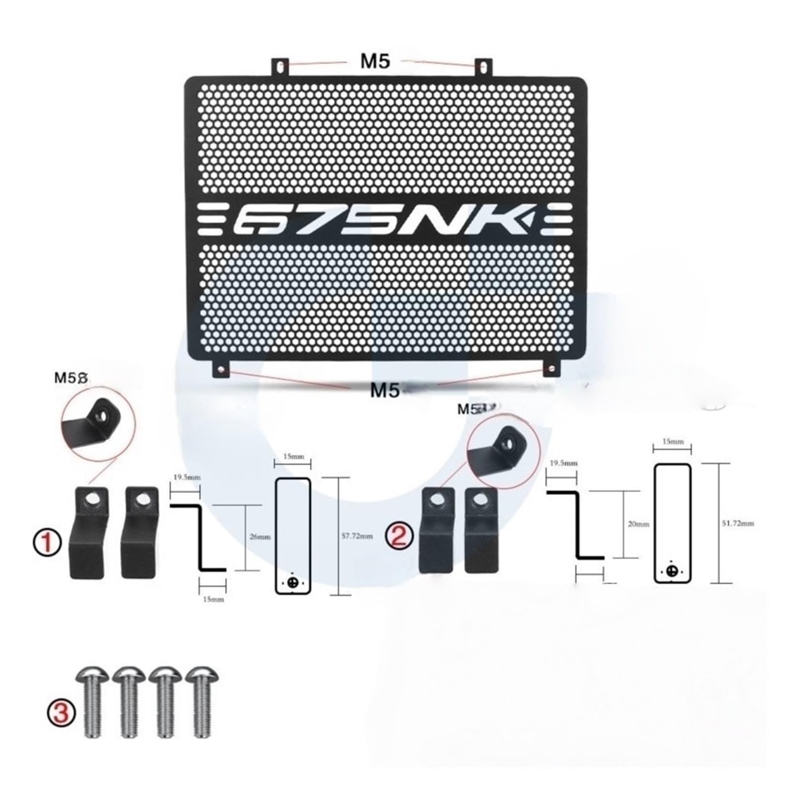 Protezione radiatore moto Per CF 675NK 675SRR 675 SR-R NK675 2024 2025 2026 Moto Accessori In Alluminio Griglia Del Radiatore Protezione Della Copertura