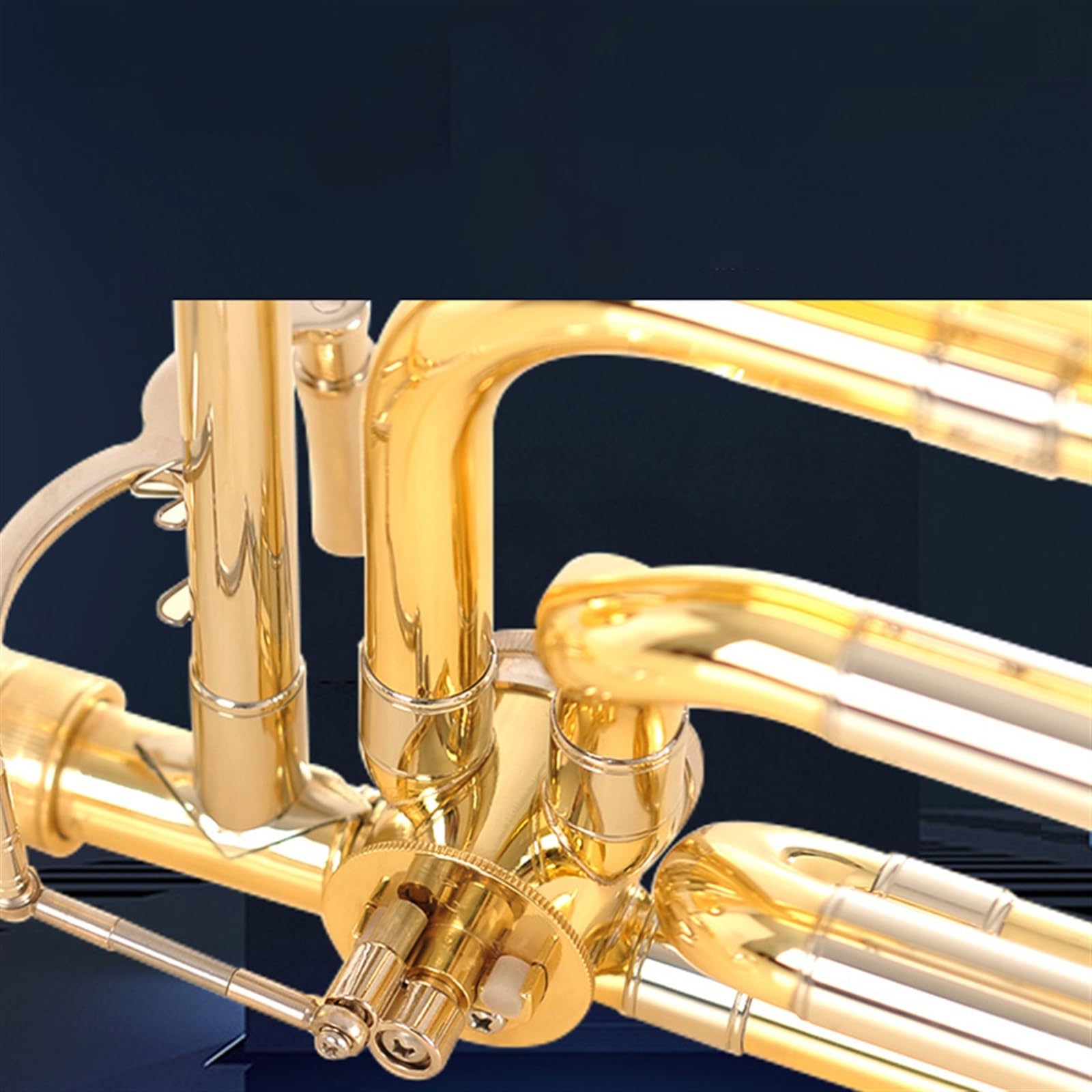 Trombones Instrumentos musicales Trombón Tenor De Si Bemol A Fa Transpuesto Para Que Los Principiantes Jueguen Y Prueben
