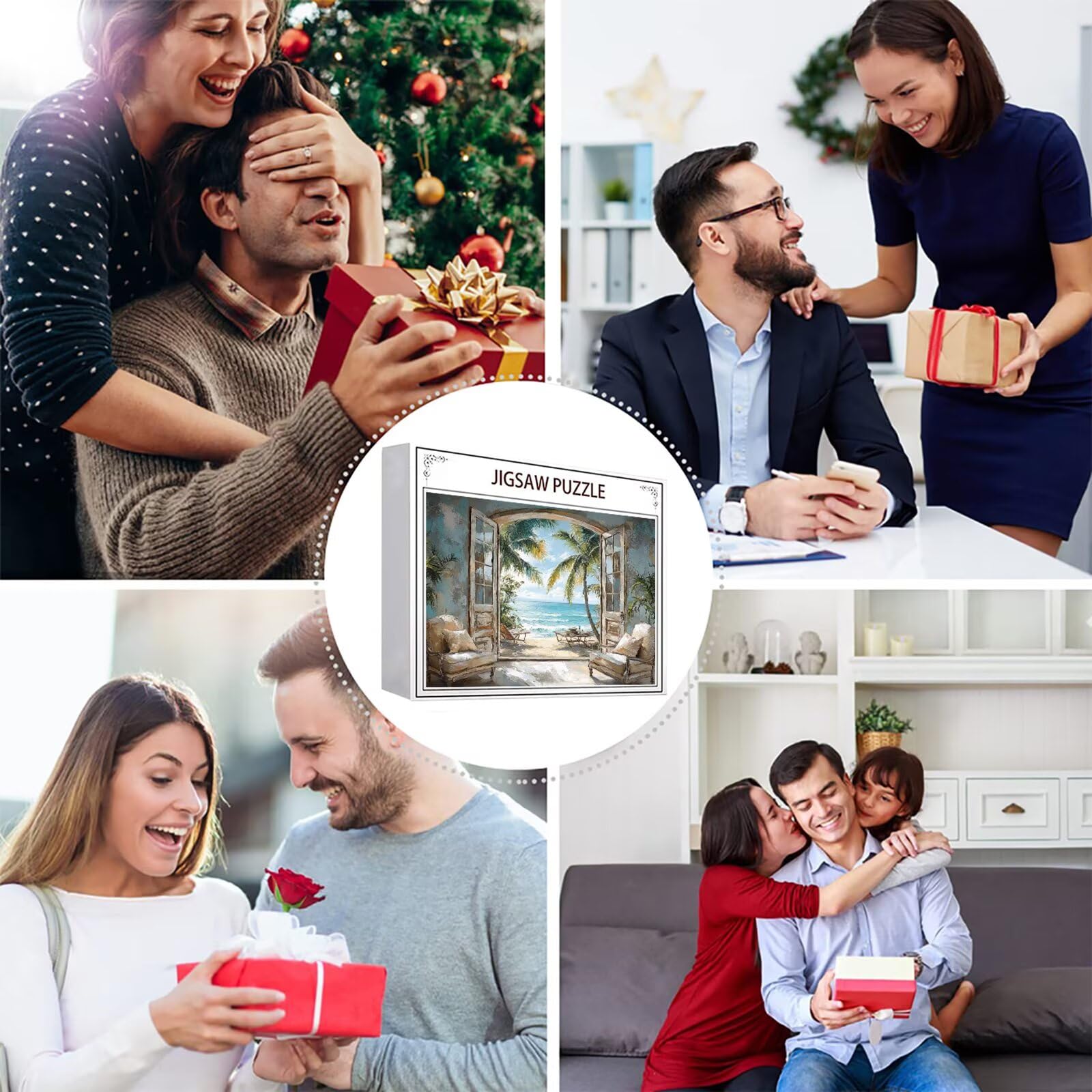 Puzzle 3000 Sztuk Plaża Puzzle dla dorosłych Krajobraz 122x81cm Unikalne Rzemiosło Klasyczne 3D Drewniane układanki do rodzinnych gier aktywnych, układanka zrób to sam do dekoracji ścian domu