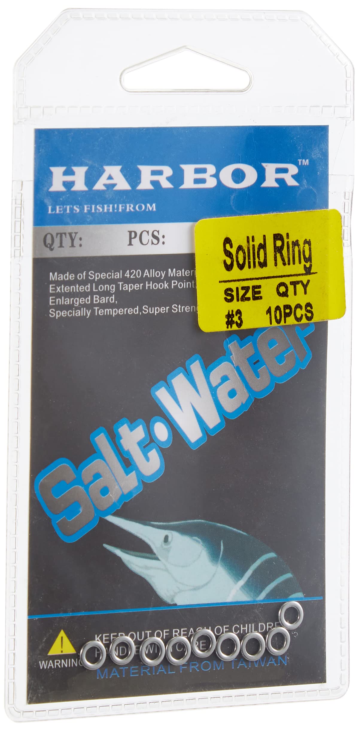 Harbor Sea Horse 022155 Soli̇d Ri̇ng No:3 10pcs