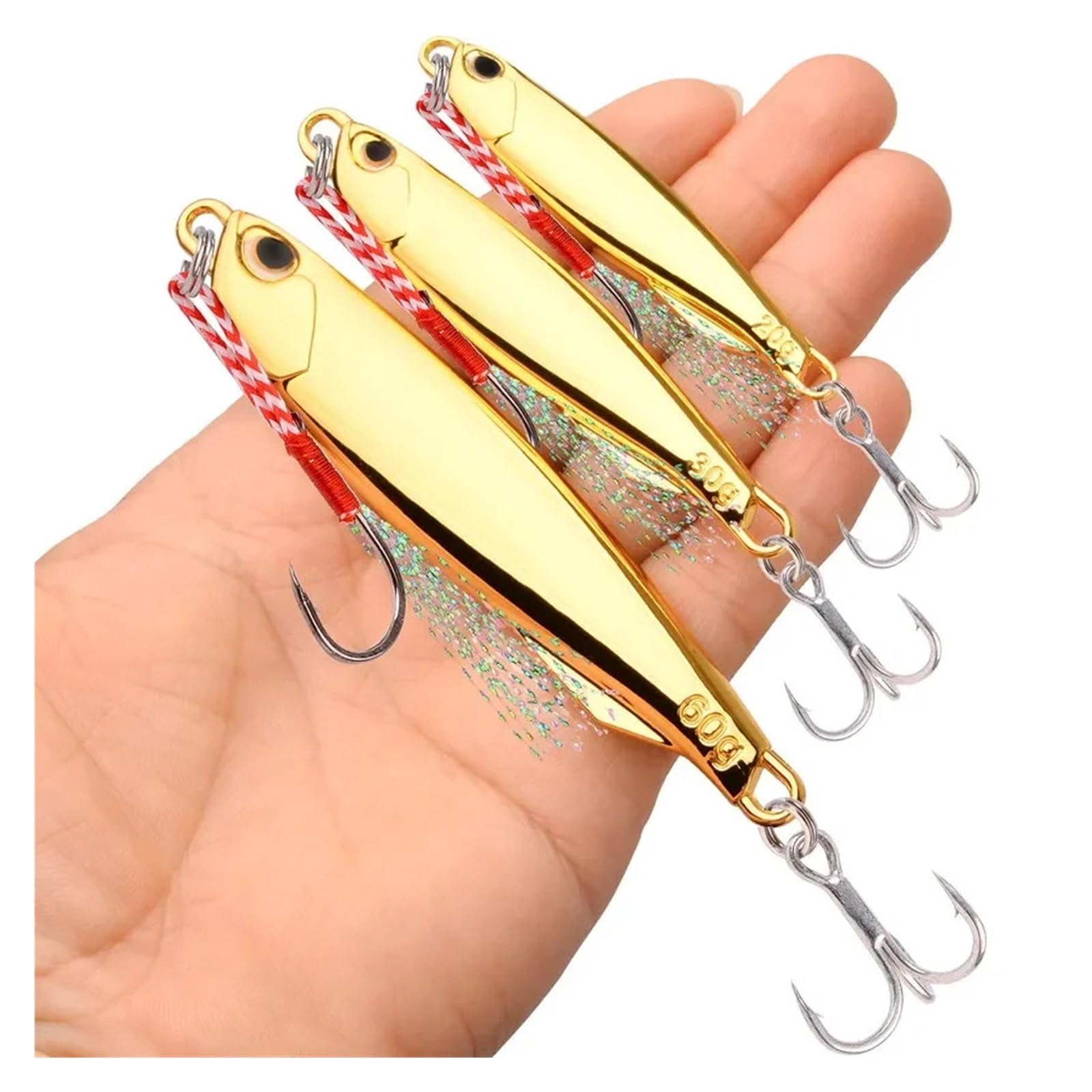 INEOUT 10 Pièces Cuillère De Pêche Leurre Ensemble 5g 10g 15g 20g 40g Métal Truite Leurres Coulée Pesca Cuillère Jig Pêche en Mer Leurre Attirail Bar d'eau Salée