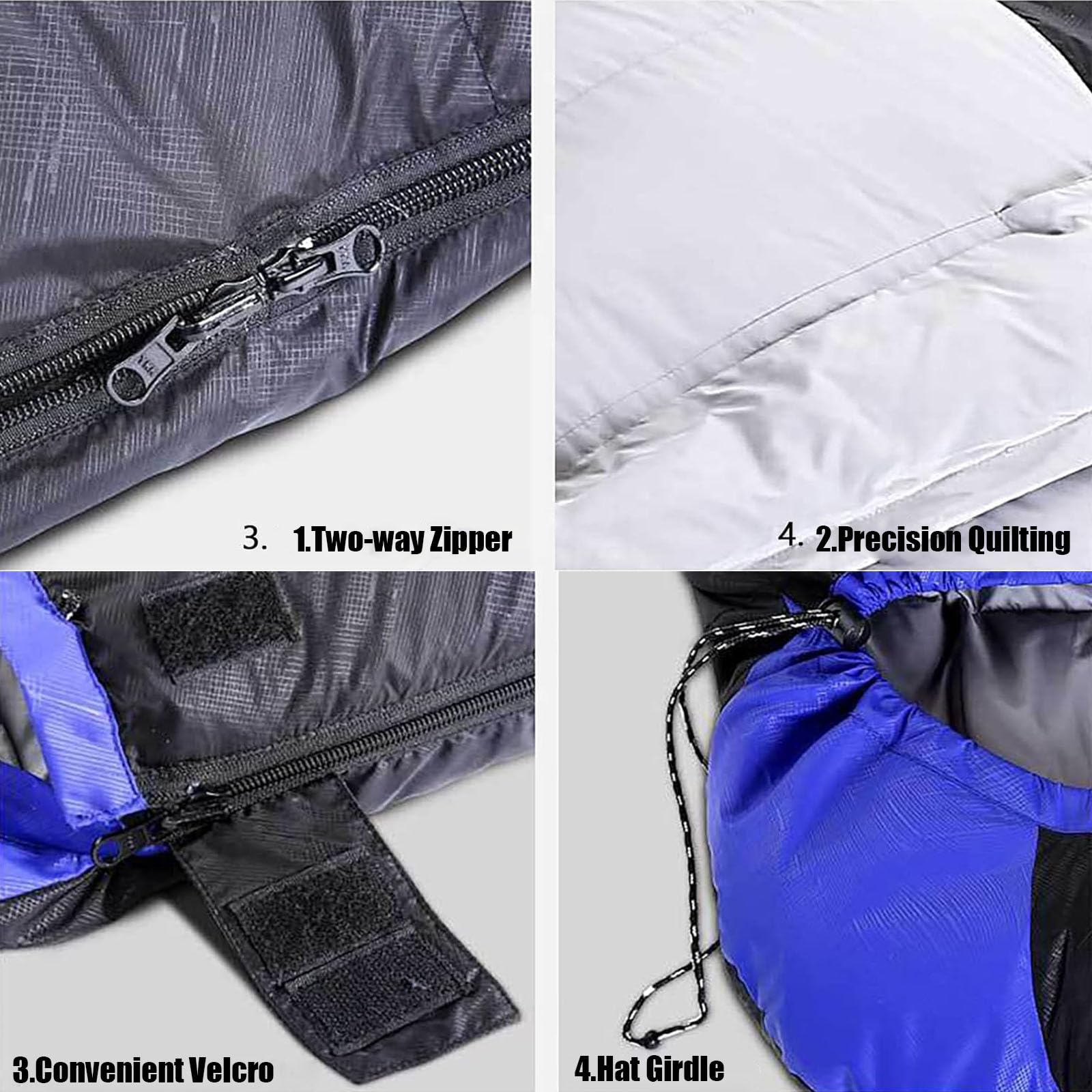 Sac De Couchage Chauffant USB 4 Saisons Avec Batterie 20000mAh - Confort Chaud Et Douillet Pour Adultes, Camping Et Intérieur