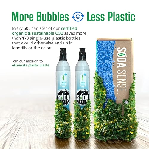 Soda Sense EcoFriendly 60L CO2 Carbonator, Plus 15 Gift