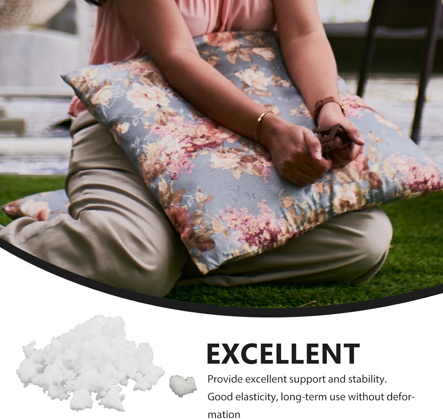 Memory Foam Bean Bag Filler for Cushions and Pillows White