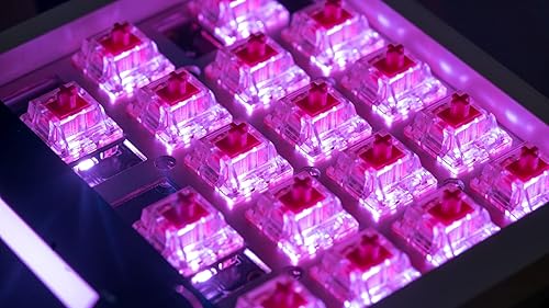 Miniatura 3 de Zkeebs KTT Strawberry V2 Interruptores lineales 1.52 oz Spring 5 pin RGB para teclado mecánico de juegos personalizados (90 PCS)