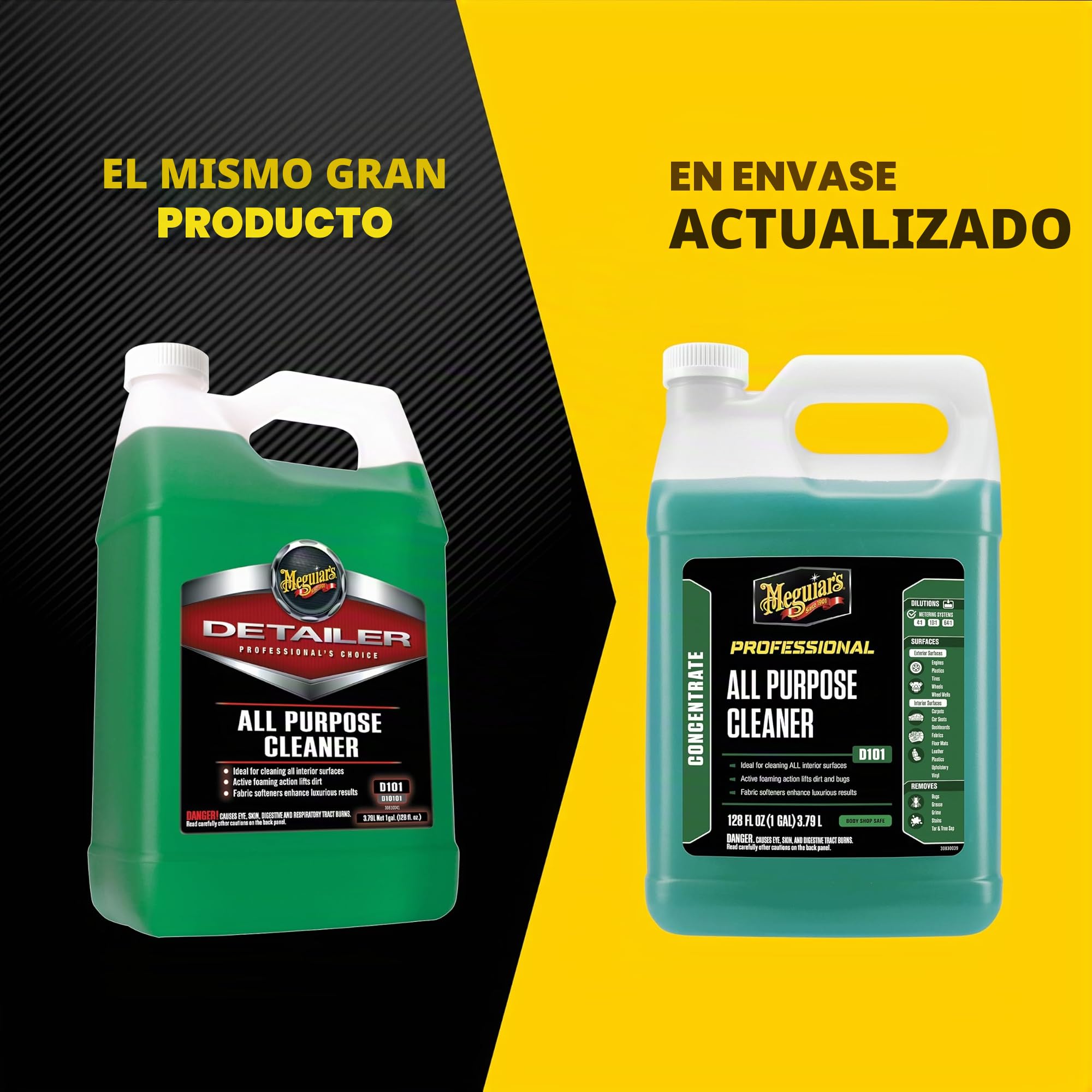 Meguiar's D10101 All Purpose Cleaner - Limpiador multiuso para coche 3,79 l.
