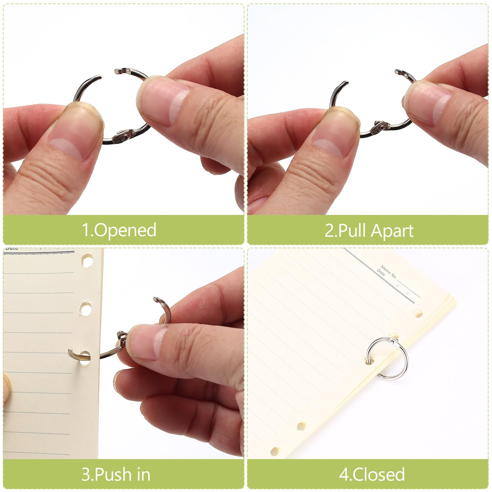 Anelli Etallici, Anelli Rilegatura 20, Anelli Del Libro, Anelli Per Fogli, Anelli Per