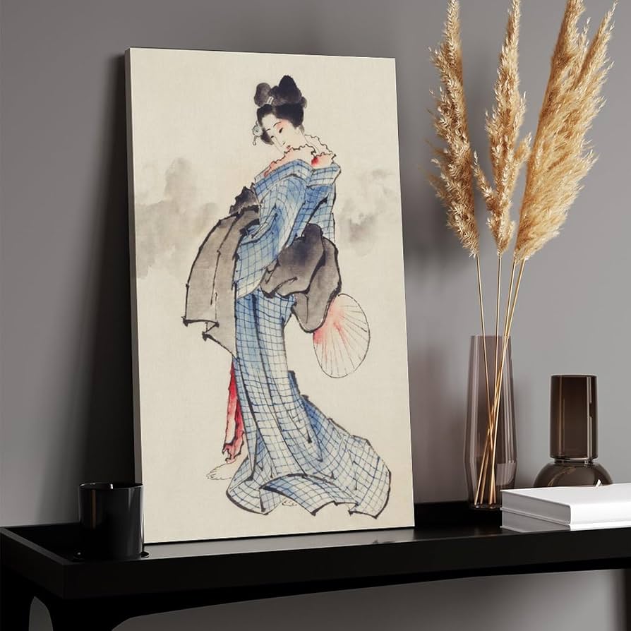 硝子絵画 女性二人 扇子付き 硝子絵画 女性二人 扇子付き Amazon.co.jp: 絵画 扇子を持つ青い着物