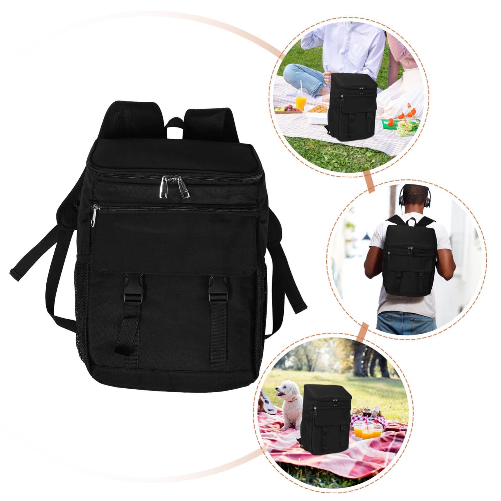 Borsa Termica Isolante per Picnic Campeggio e Viaggio Spazio di Archiviazione Ampio e Design per Trasporto di Cibi e Bevande