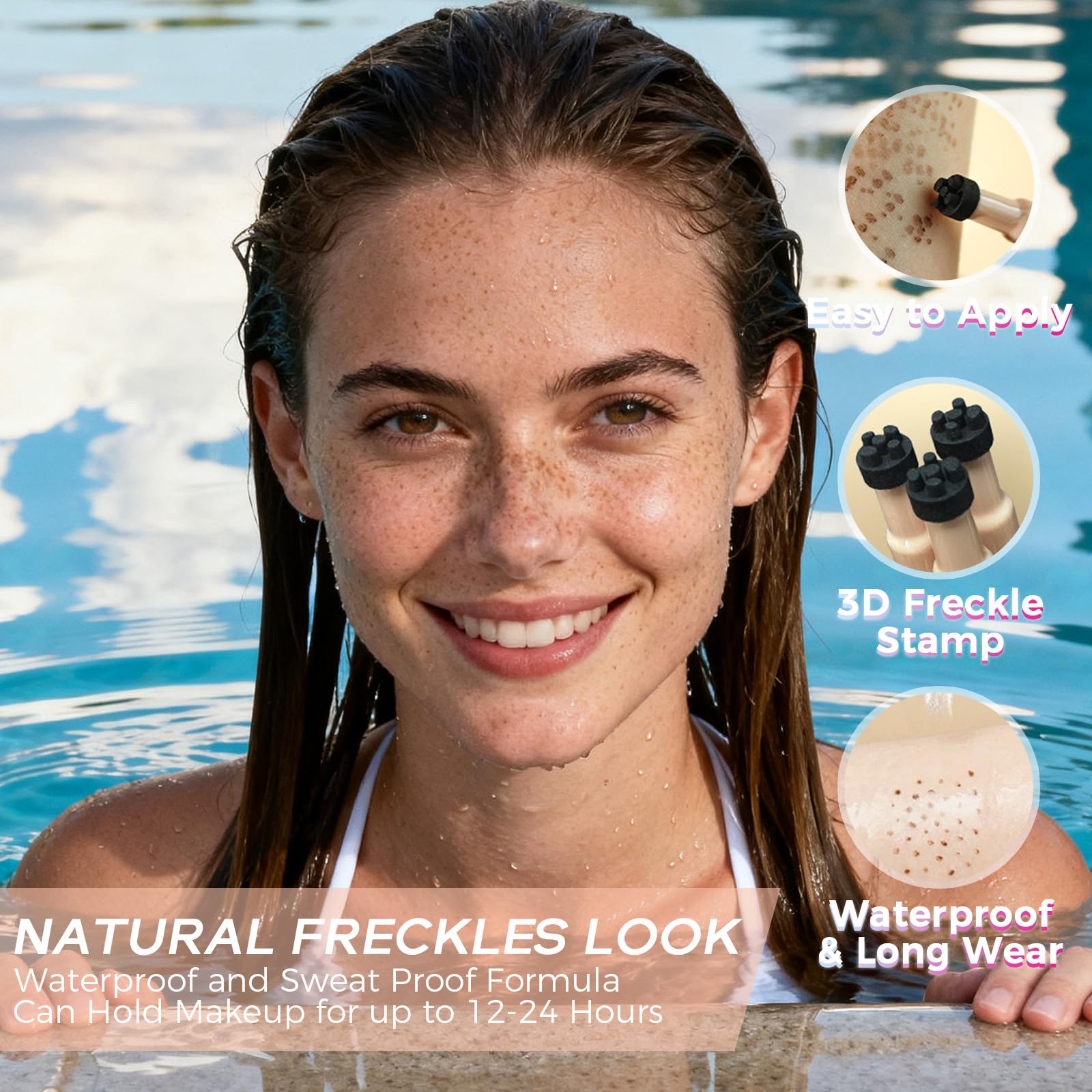 Penna Lentiggini – Freckle Pen per un Look Naturale e Luminoso, Waterproof e Lunga Durata, Facile da Applicare, Makeup Portatile per Uso Quotidiano e Occasioni Speciali (Caffè)