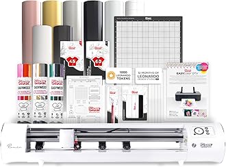 Romeo Pioneer Bundle - 24" Professional Cutting Machine for Vinyl, Paper, and More – WiFi Compatible with Windows & Mac - Includes Leonardo Design Studio Software, Roll Holder Accessory
