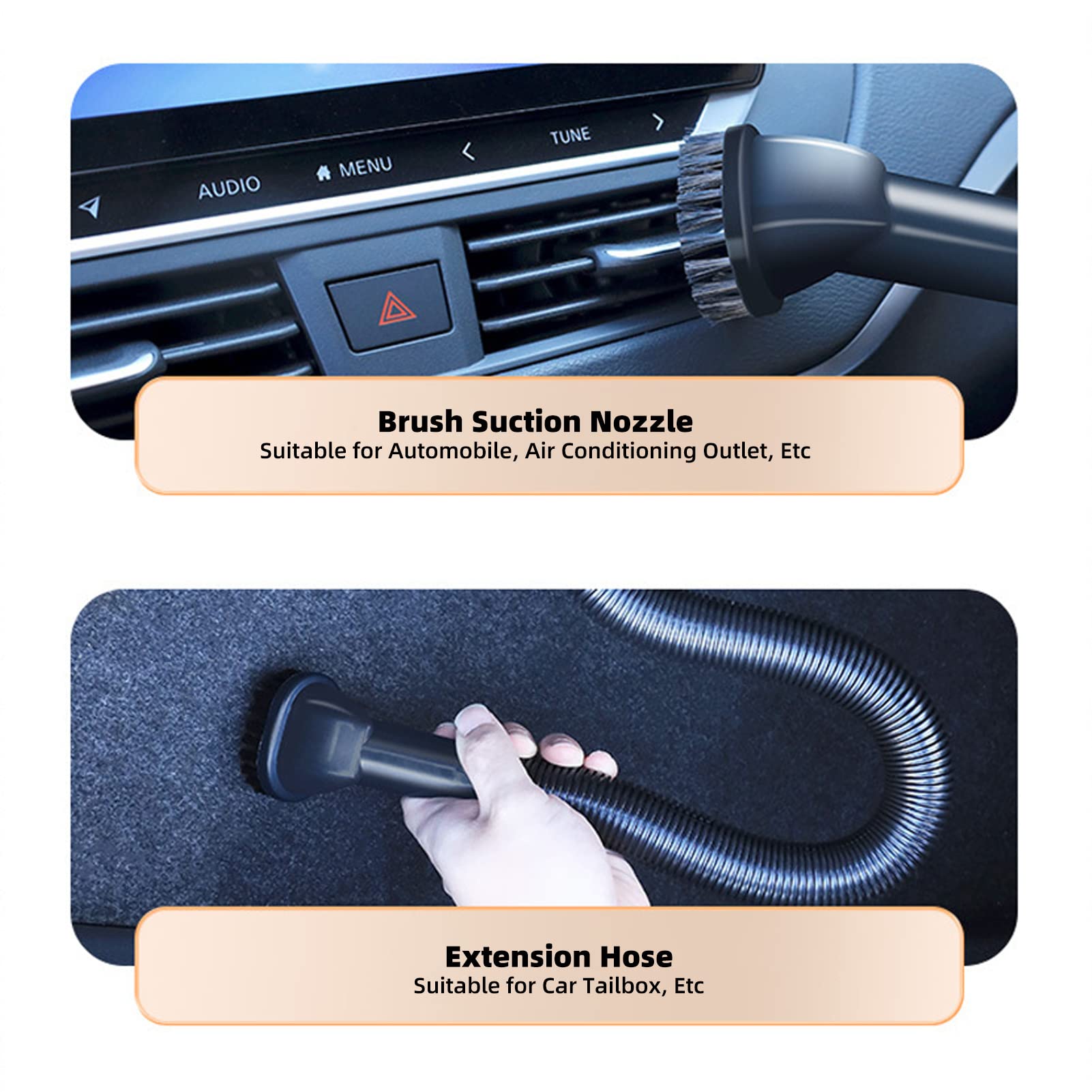 Aspiradora Inalámbrica para Pelo de Mascotas, Aspiradora Portátil Recargable de Mano para Alfombras, Sofás, Escaleras, Aspiradora de Coche para Oficina
