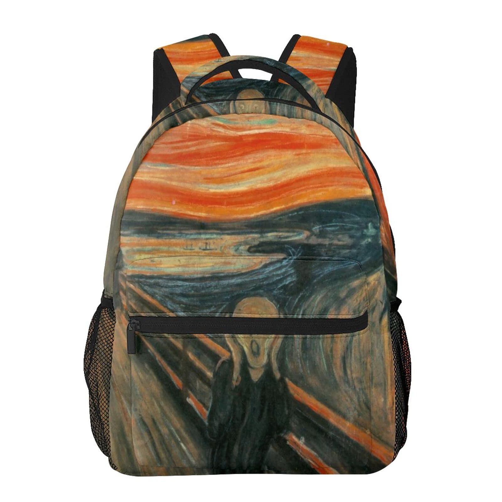Laptop Backpack Edvard Munch The Scream Backpacks Bag Bookbag Travel Daypack Shoulder Bag