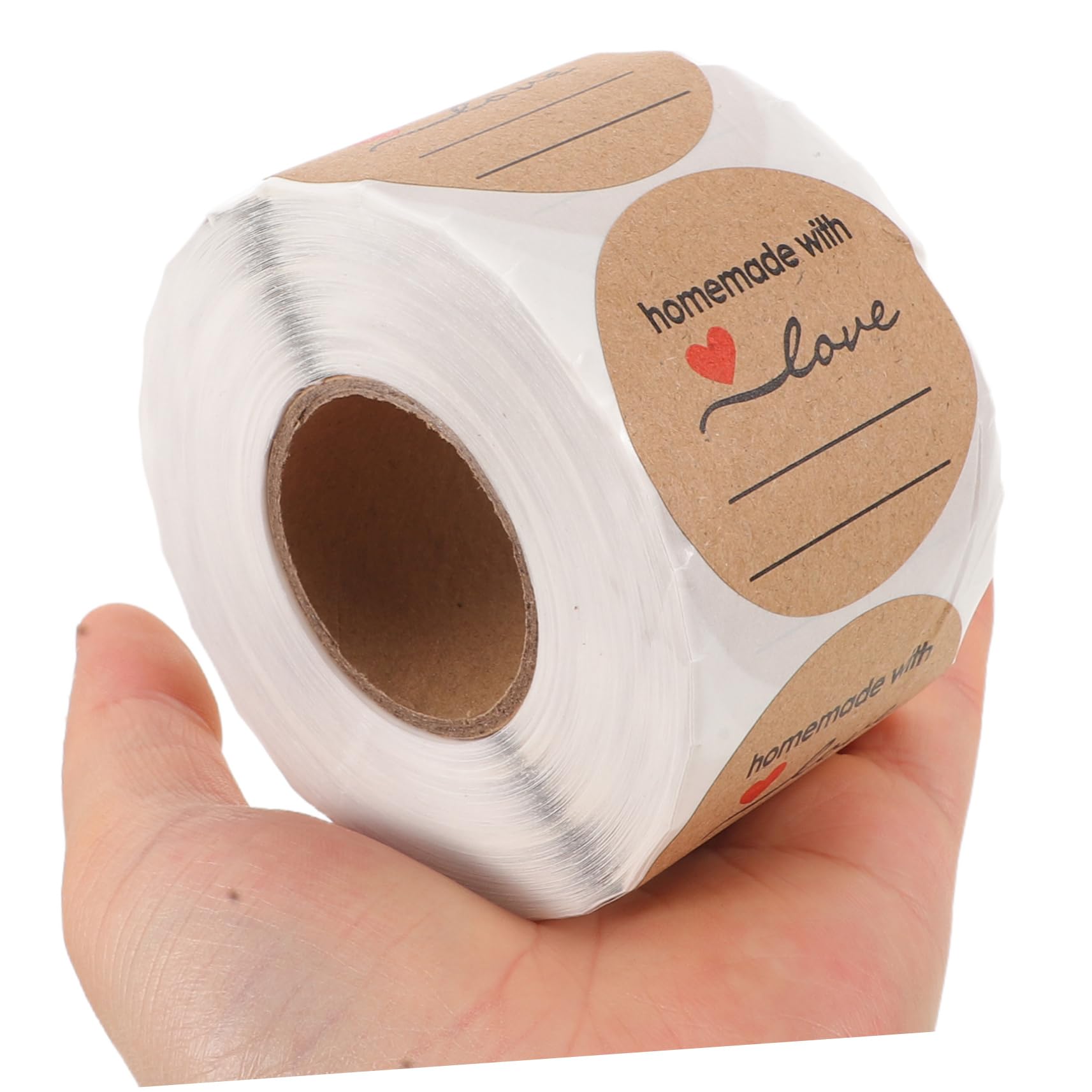Etichette Adesive Rotonde Kraft 3 Pezzi, Sigilli | Formato Circolare 3, 34 Pollici, Scrivibili e Rimovibili, per Confezioni e Piccole Attività