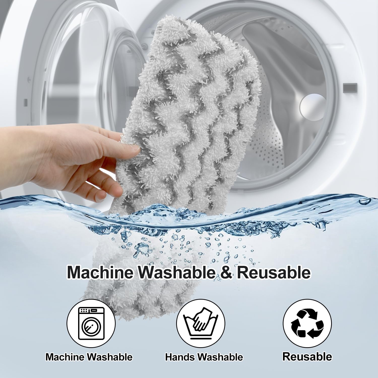 Mop Pads for Shark S1000, S1000A, S1000C, S1000WM, S1001C Series Steam Mop
