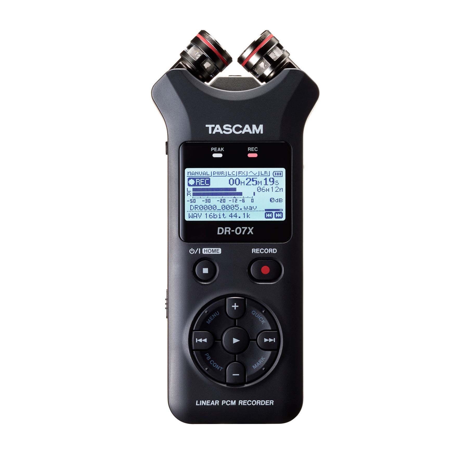Tascam DR-07X Stereo Handheld Digital Audio Recorder and USB Audio