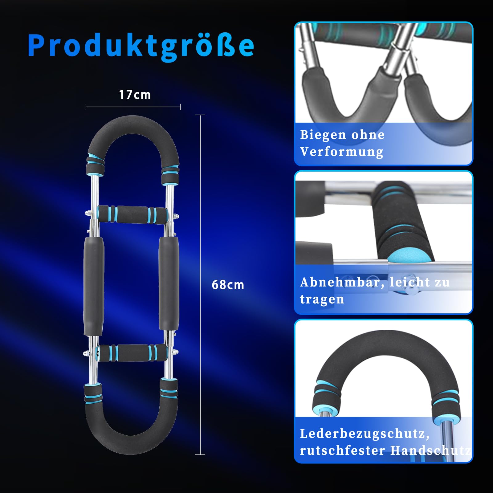 Twister Arm Trainer, Verstelbare Twister Arm Borst Oefenaar, Rechthoekige Twister Arm Trainer, Schouder Spier Training Fitness Apparatuur, Draagbare Power Twister Bar, Vorm Het Perfecte Lichaam