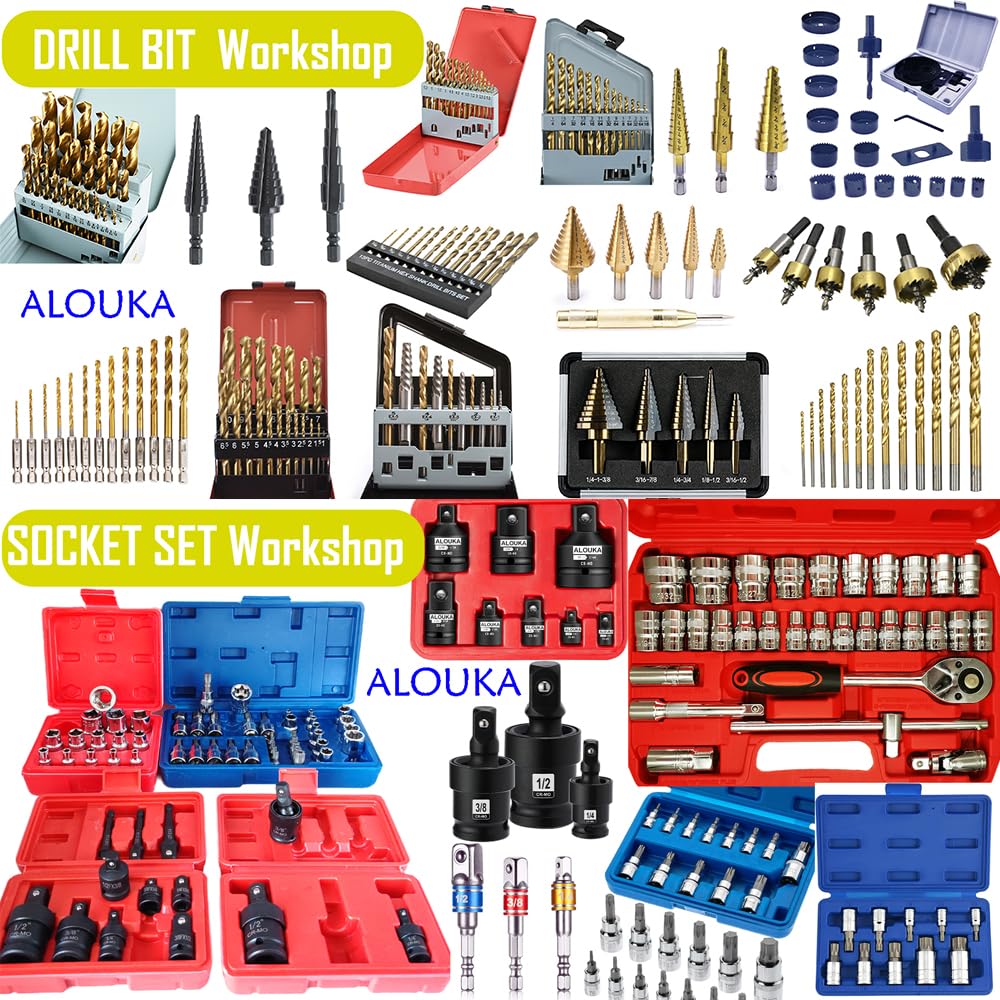ALOUKA 13-Piece Torx Bit Socket Set - T8 To T70 With 1/4", 3/8", 1/2" Drive, S2/CR-V Steel - View #2