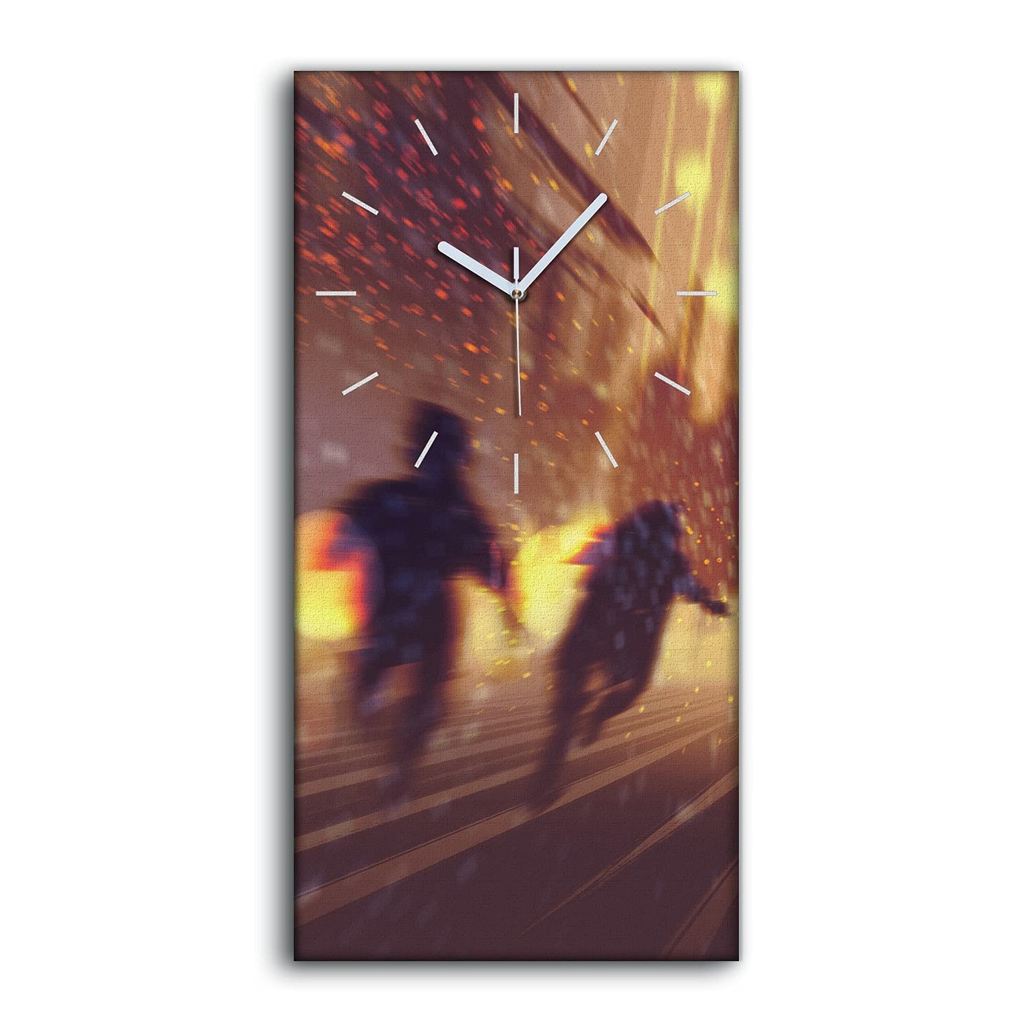 Horloge sur Toile Art Moderne Salon Ne Pas Tic Tac Murale Zombies 30x60