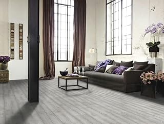 PVC Bodenbelag Vinylboden in moderner Eichenholzoptik mit natürlicher Maserung, Zuschnitt (2m breit / 4,5m lang)