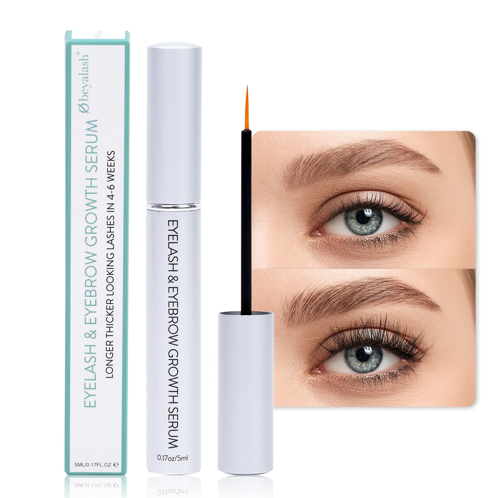 Obeyalash Eyelash Serum for Lash Growth 5 ML Lashes Rapid Growth Serum & Eyebrow for Longer Thicker, Healthier - Image 2