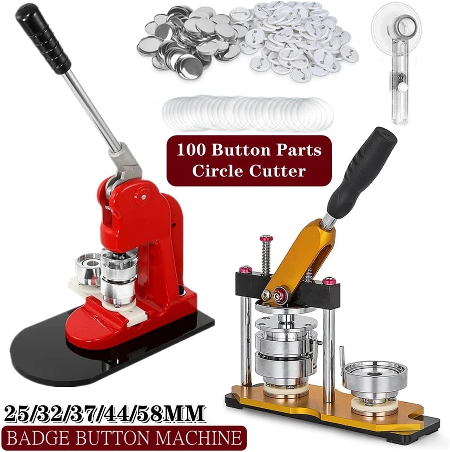 ボタンメーカーマシンバッジセット、DIYピンバッジプレスメーカーマシン、ボタンパーツ100個+サークルカッター+モールド25/32/  Amazon.co.jp: ボタンメーカーマシン DIYバッジメーカーマシンセット DIYピンバッジプレス 100個パーツ+サークルカッター+金型+ツール付き  25 ... ボタンメーカーマシンバッジセット、DIYピンバッジプレスメーカーマシン、ボタンパーツ100個+サークルカッター+モールド25/32/