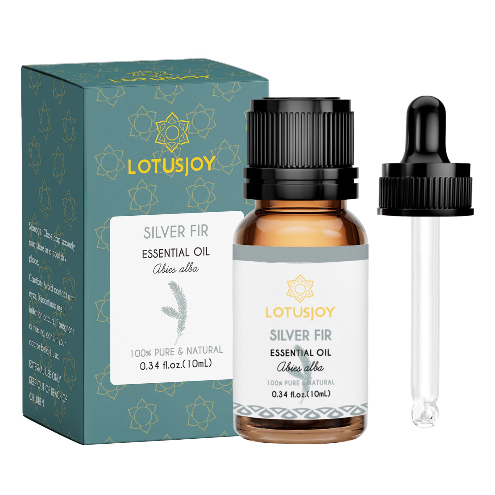 Silver Fir Essential Oil for Diffuser Massage Skin Care DIY, 0.34 Oz