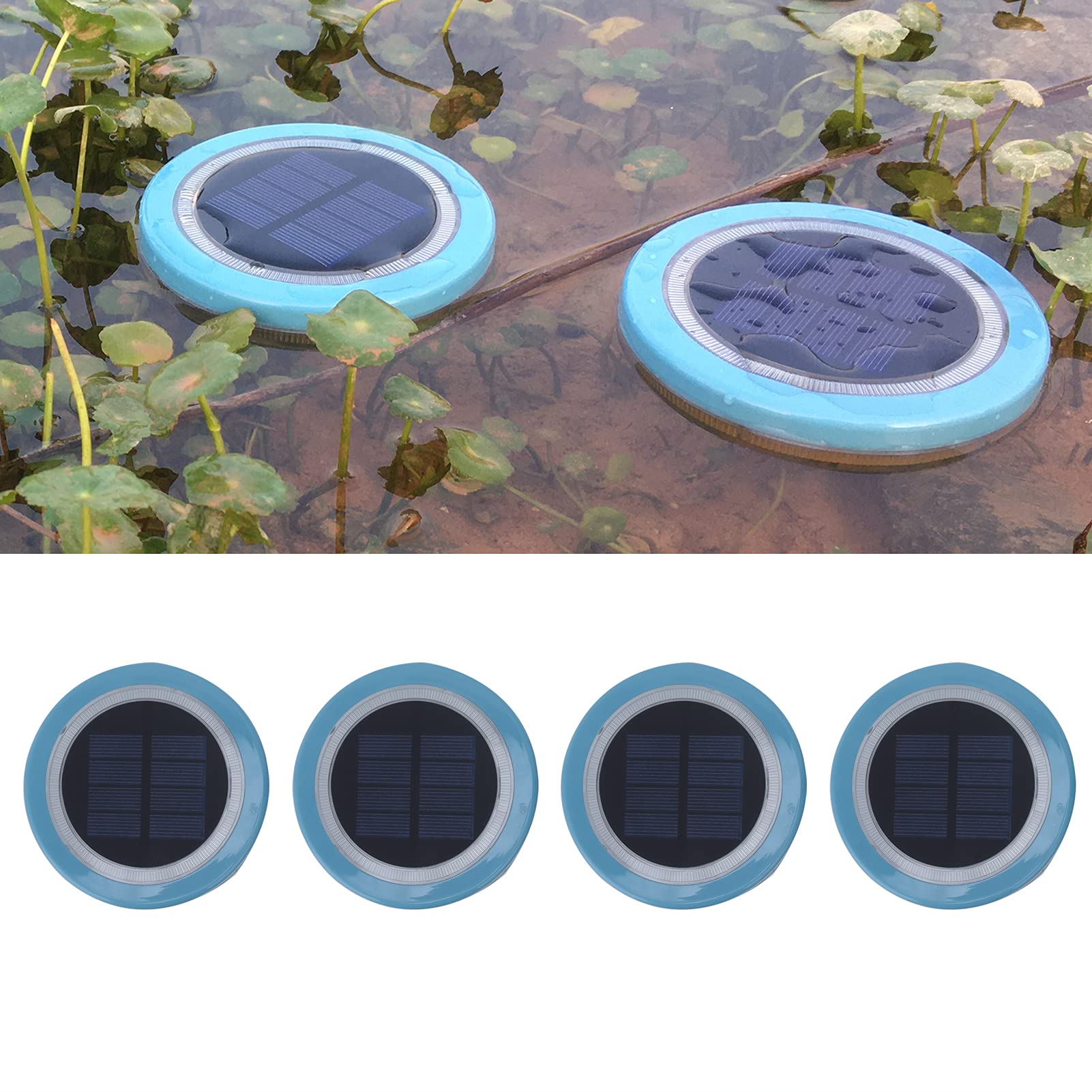 Schwimmbadzubehör – 4 Solar-Schwimmleuchten für Pool und Teich – helles Licht und energiesparende Funktion